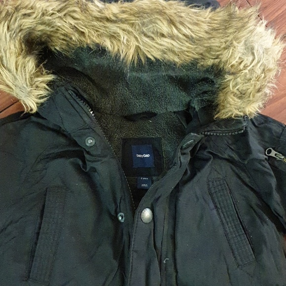 BabyGAP winter down/feathers puffer with fleece lining - Picture 2 of 5